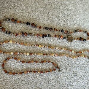 Handmade Multi-Color Beaded Necklace Set